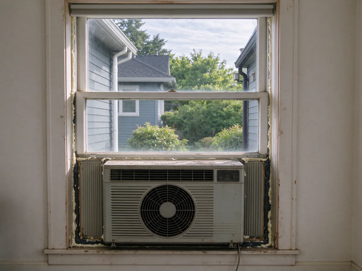 Window air conditioner that a ducted heat pump replaces